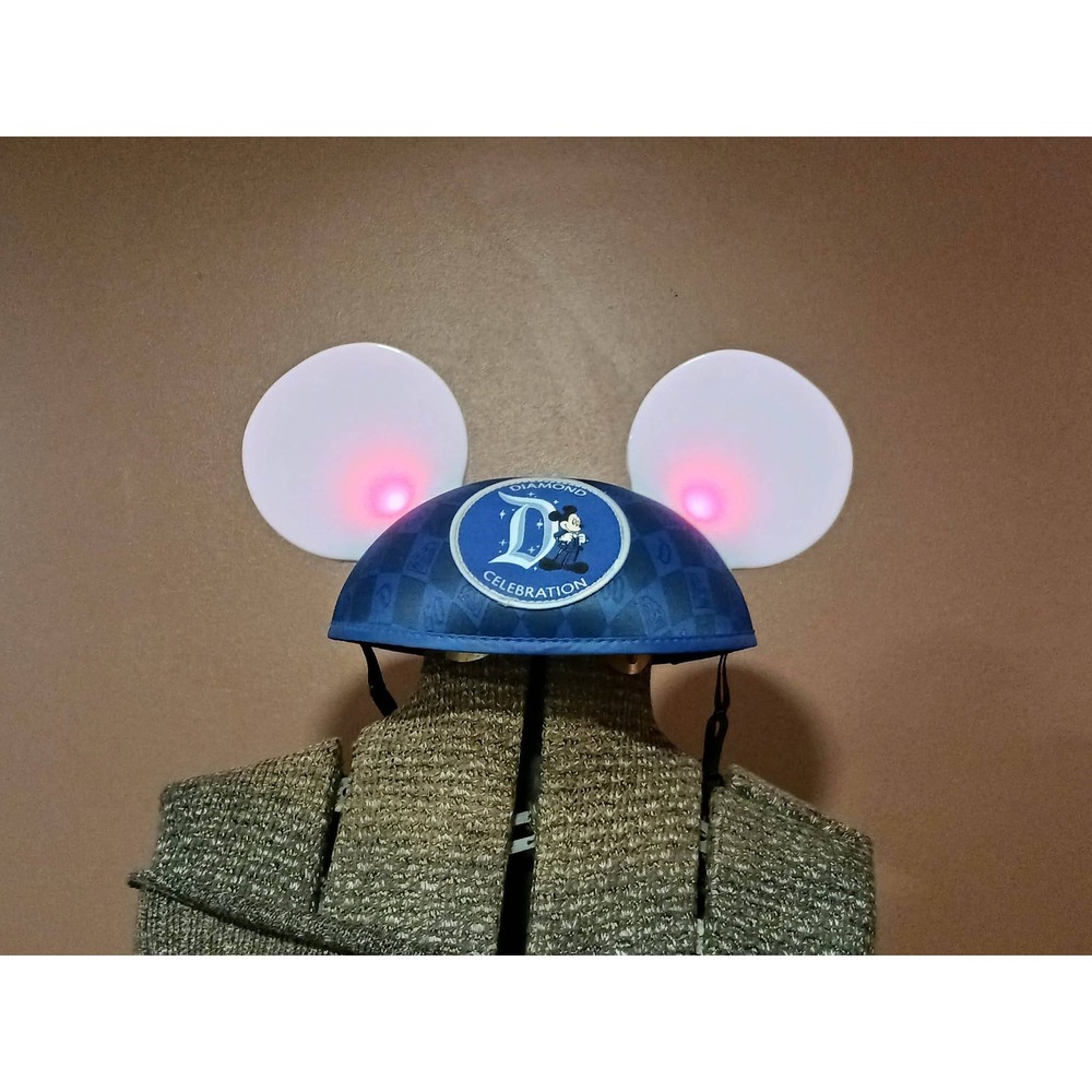 Disney Parks Disneyland Diamond Celebration 60th Light Up Mickey Mouse Ear Hat